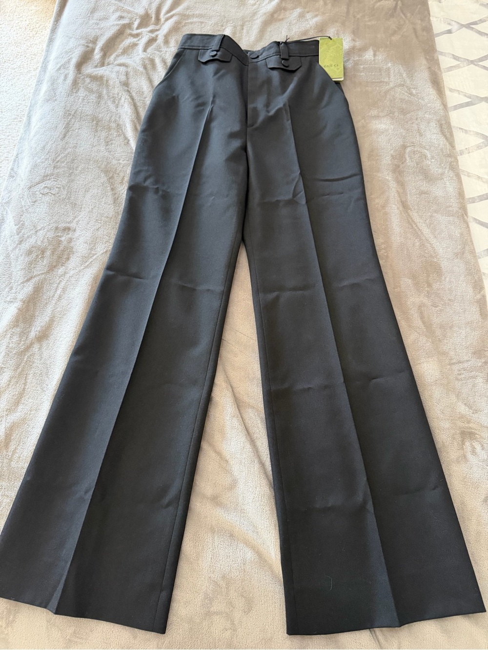Classic GUCCI Women’s Black Dress Pants - Tailored Straight Leg